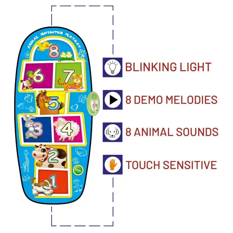 Covoras interactiv muzical sotron cu animale